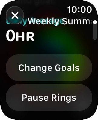 Follow the instructions on the screen to see an activity summary for the current week or to adjust the daily activity goal. Follow the instructions on the screen to see an activity summary for the current week or to adjust the daily activity goal.