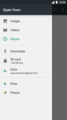 Press Images and go to the required folder. Press Images and go to the required folder.