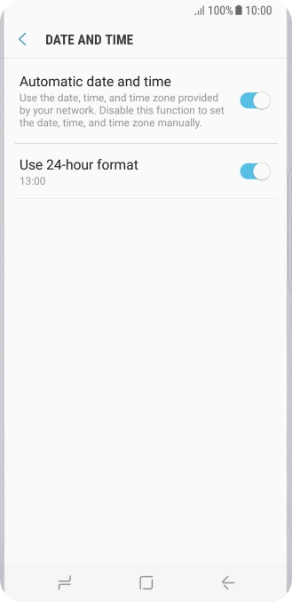 Press the Home key to return to the home screen. Press the Home key to return to the home screen.
