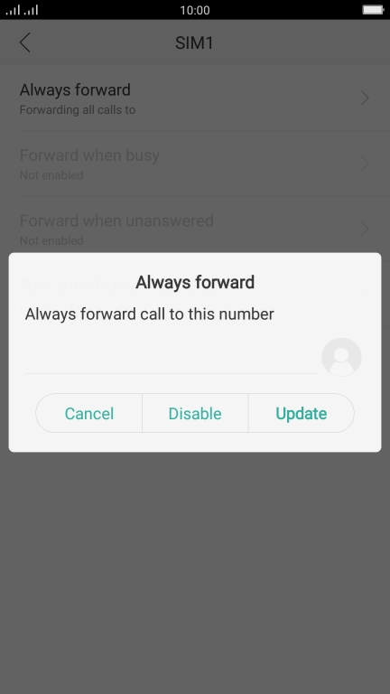 Press Disable.