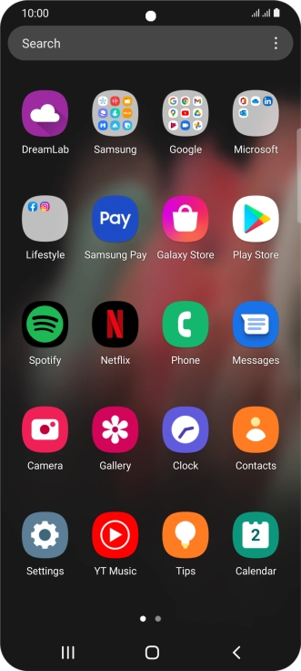 Press Samsung.