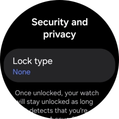 Press Lock type.