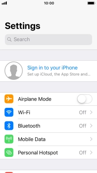 Press Sign in to your iPhone. Press Sign in to your iPhone.
