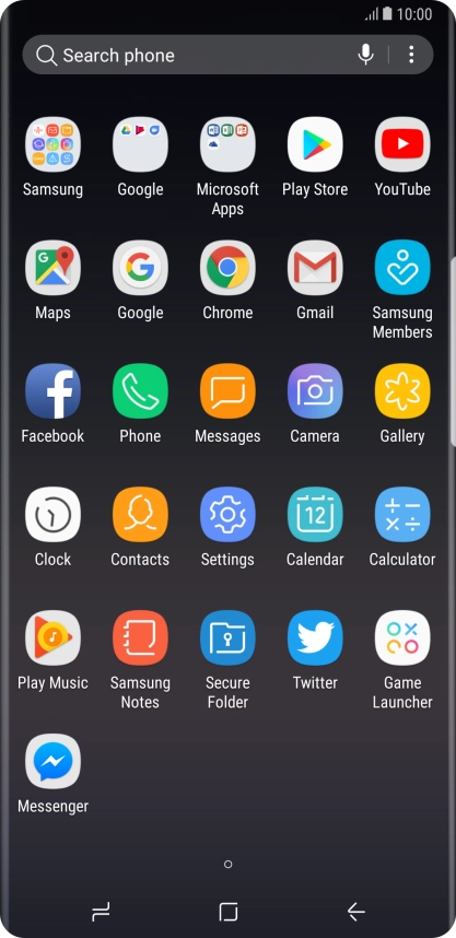 Press Samsung.