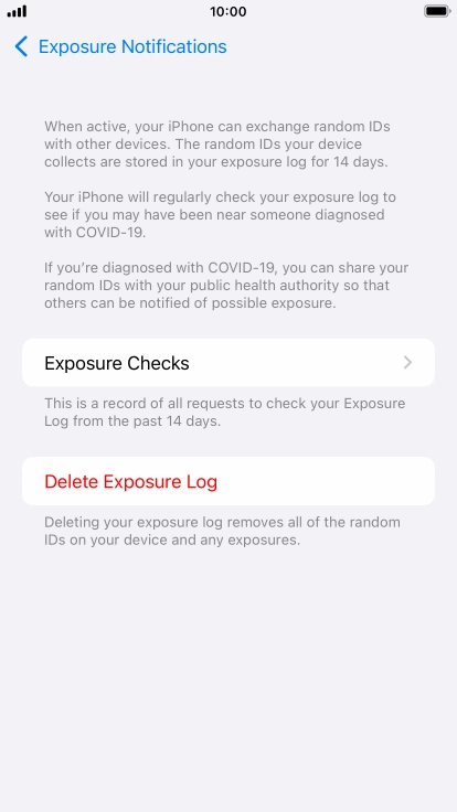 Press Delete Exposure Log. Press Delete Exposure Log.