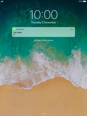 Press the required notification and follow the instructions on the screen to use the selected function.