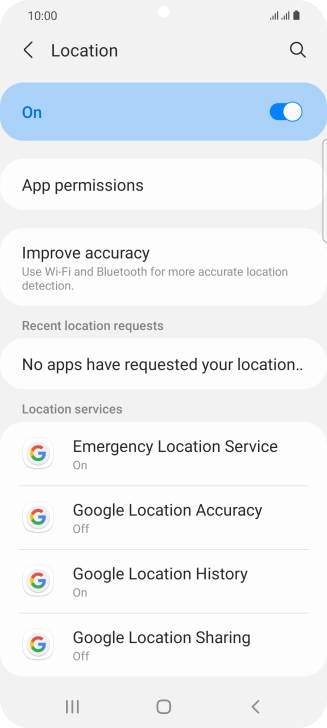 Press App permissions. Press App permissions.