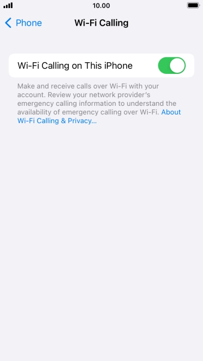 Press the Home key to return to the home screen.