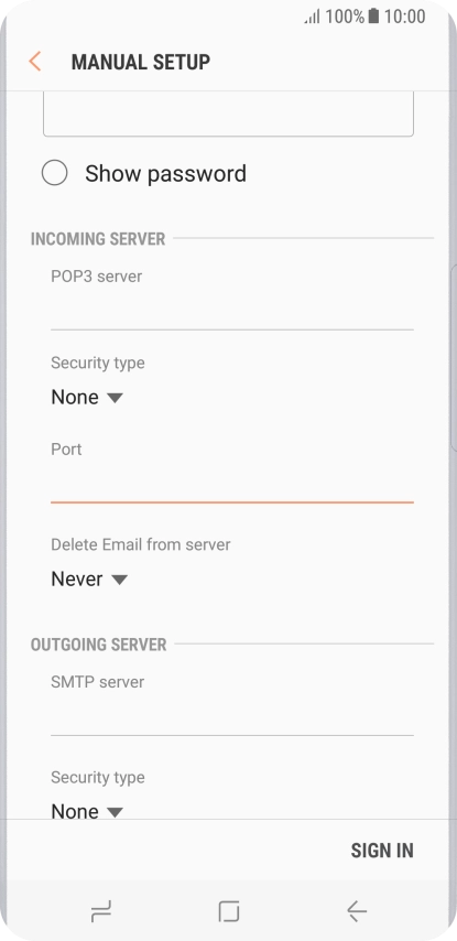 Press the drop down list below Press the drop down list below