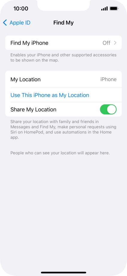 Press Find My iPhone. Press Find My iPhone.