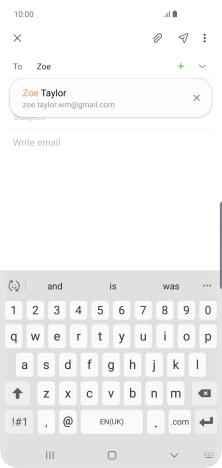 Press the required contact. Press the required contact.