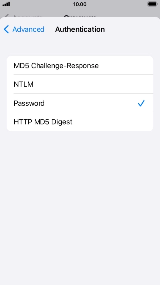 Press Password.