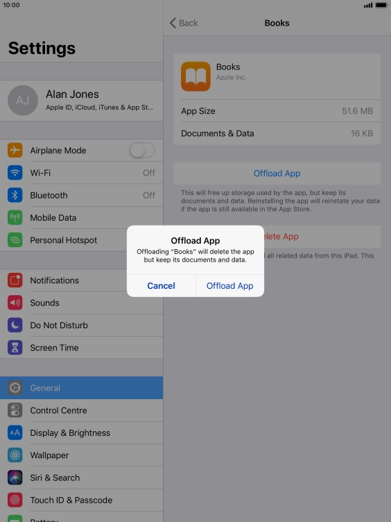 Press Offload App. Press Offload App.