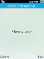 Press the Left selection key.