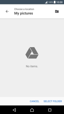 Press SELECT FOLDER.