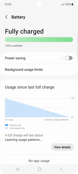Press Power saving.