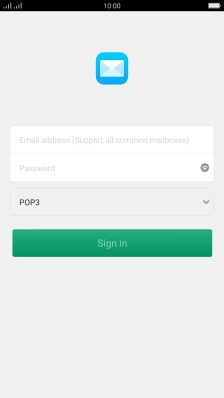 Press Email address (Support all common mailboxes) and key in your email address.