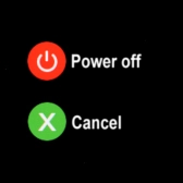 Press Power off.