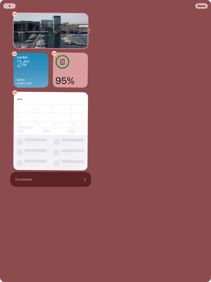 Press the add icon.