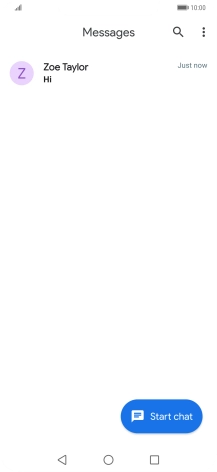 Press the new message icon. Press the new message icon.