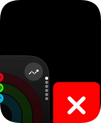 Press the close icon. Press the close icon.