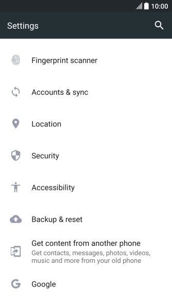 Press Accounts & sync.