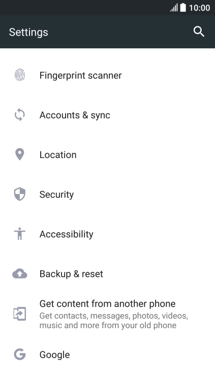 Press Accounts & sync.