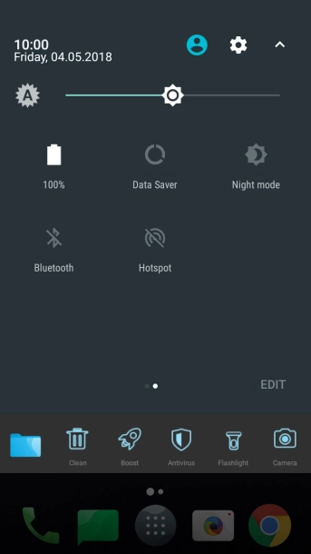 Briefly press the battery icon. Briefly press the battery icon.