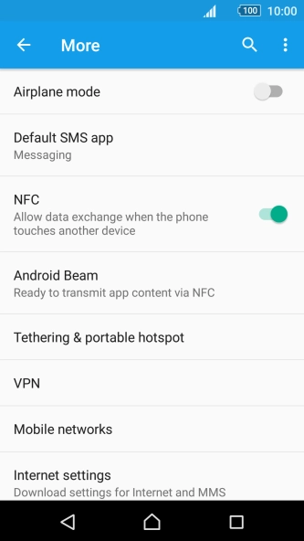 Press Mobile networks.