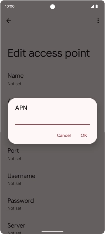 Key in live.vodafone.com and press OK. Key in live.vodafone.com and press OK.