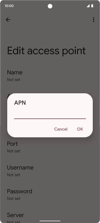 Key in live.vodafone.com and press OK. Key in live.vodafone.com and press OK.