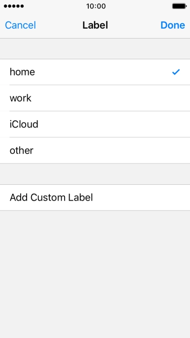 Press the required email type. Press the required email type.