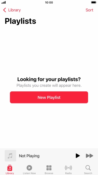 Press New Playlist.