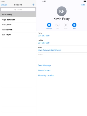 Press the new contact icon. Press the new contact icon.