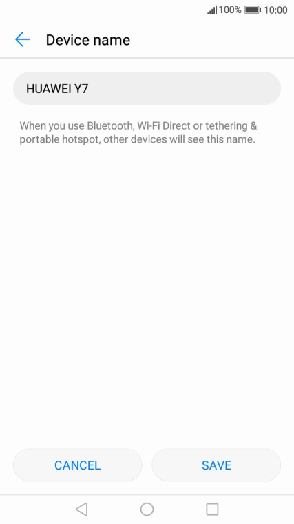 Key in the required Wi-Fi hotspot name and press SAVE.