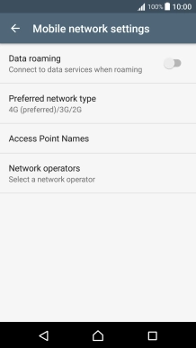 Press Network operators and your phone will search for networks.
