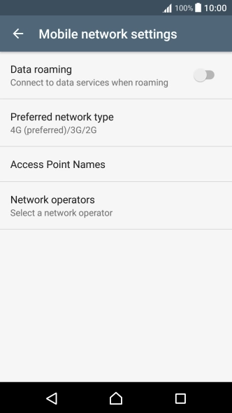 Press Network operators and your phone will search for networks.