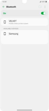 Press the required Bluetooth device and follow the instructions on the screen to pair the device with your phone.