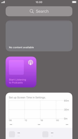 Press and hold the required Widget Stack.