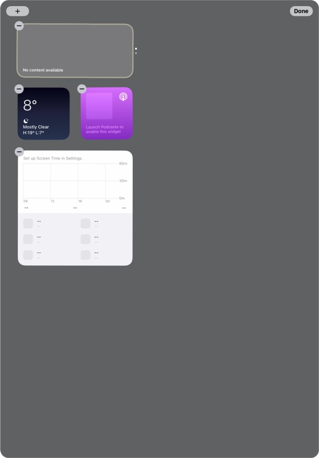 Press the add icon. Press the add icon.