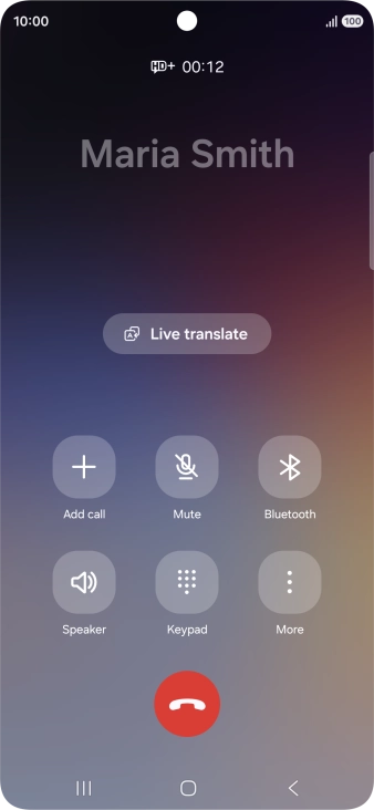 Press Live translate. Press Live translate.
