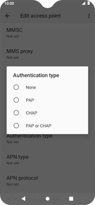 Press PAP.