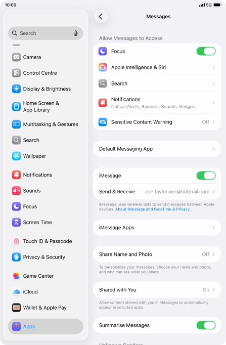Slide your finger upwards starting from the bottom of the screen to return to the home screen.