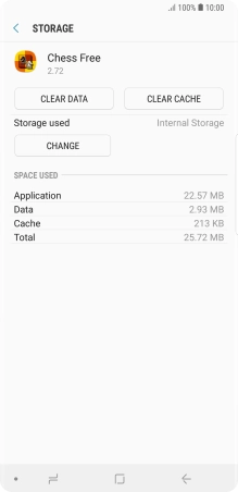 Press CLEAR CACHE.
