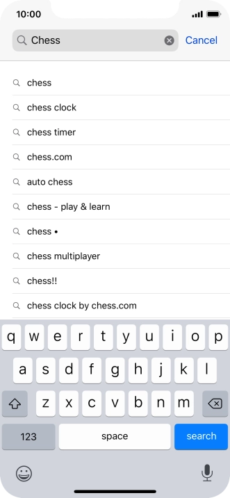 Press Search.