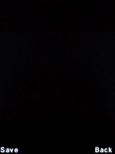 Press the Left selection key to save the picture.
