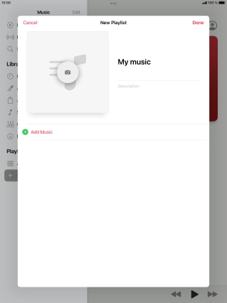 Press Add Music.