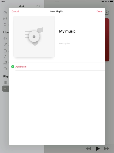 Press Add Music.