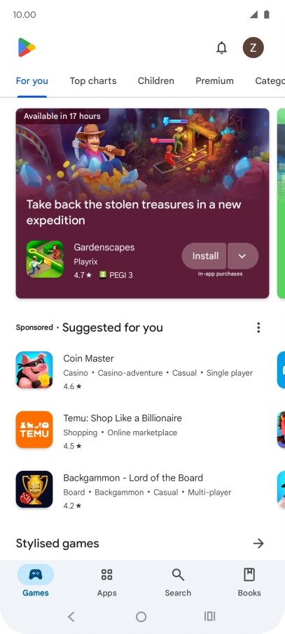 Press Search.