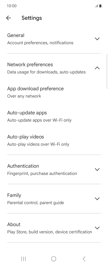 Press Auto-update apps. Press Auto-update apps.